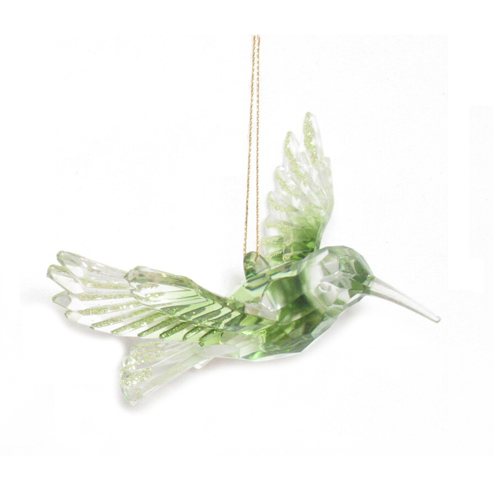 Ombre Green Hummingbird Hanging Decoration Image 9