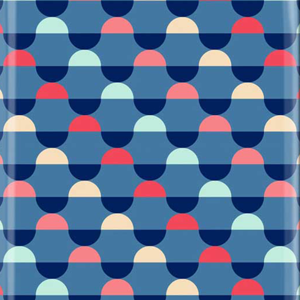 Warren Reed Designer Cabin Geometric Pattern Suitcase Image 3