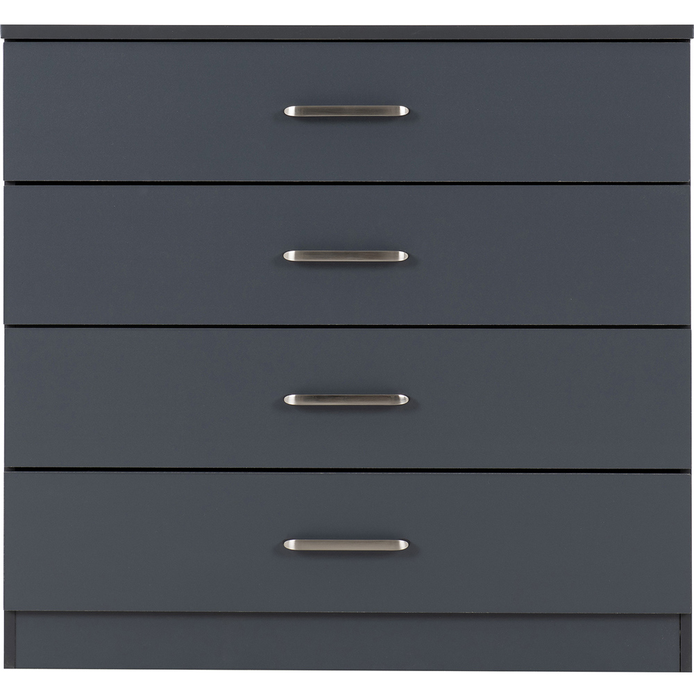 Seconique Dakota 4 Drawer Dark Grey Storage Chest Image 4