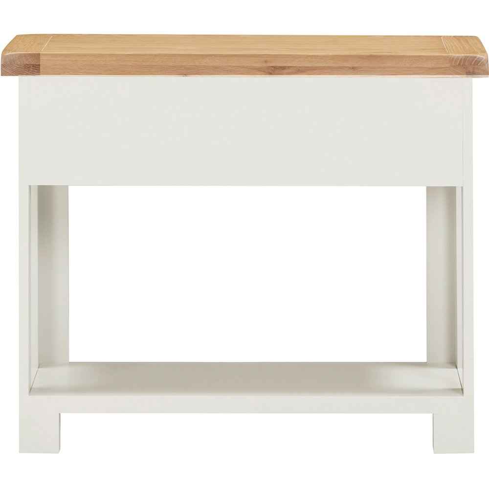 Seconique Windsor 2 Drawer Ivory and Oak Console Table Image 6