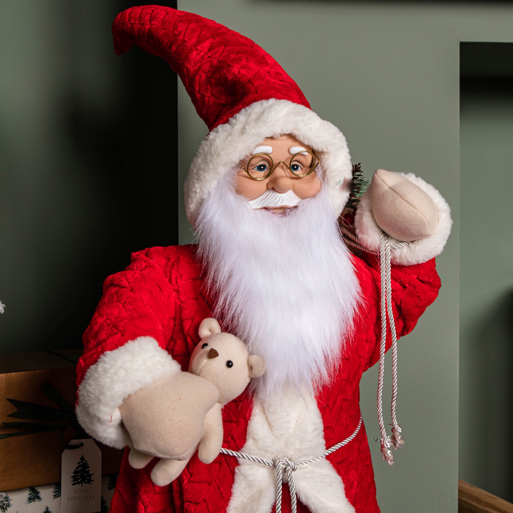 Samuel Alexander Standing Red Mega Papa Noel Santa Claus Indoor Christmas Decoration Image 3