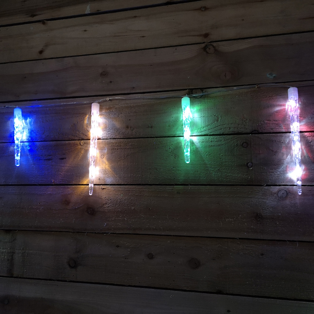 Samuel Alexander 24 Colour Changing LED Remote Controlled Christmas Icicle Light 6.9m Image 5