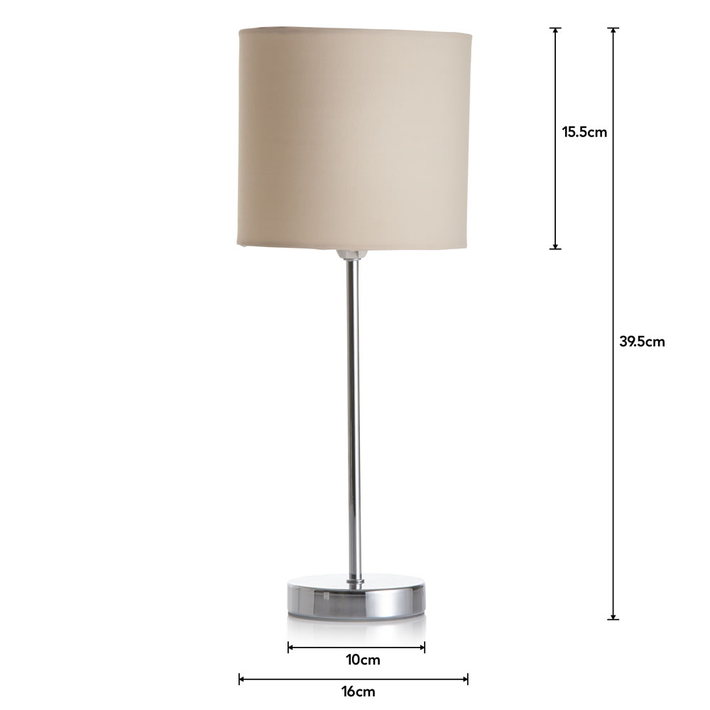Wilko Milan Parchment Table Lamp Image 7