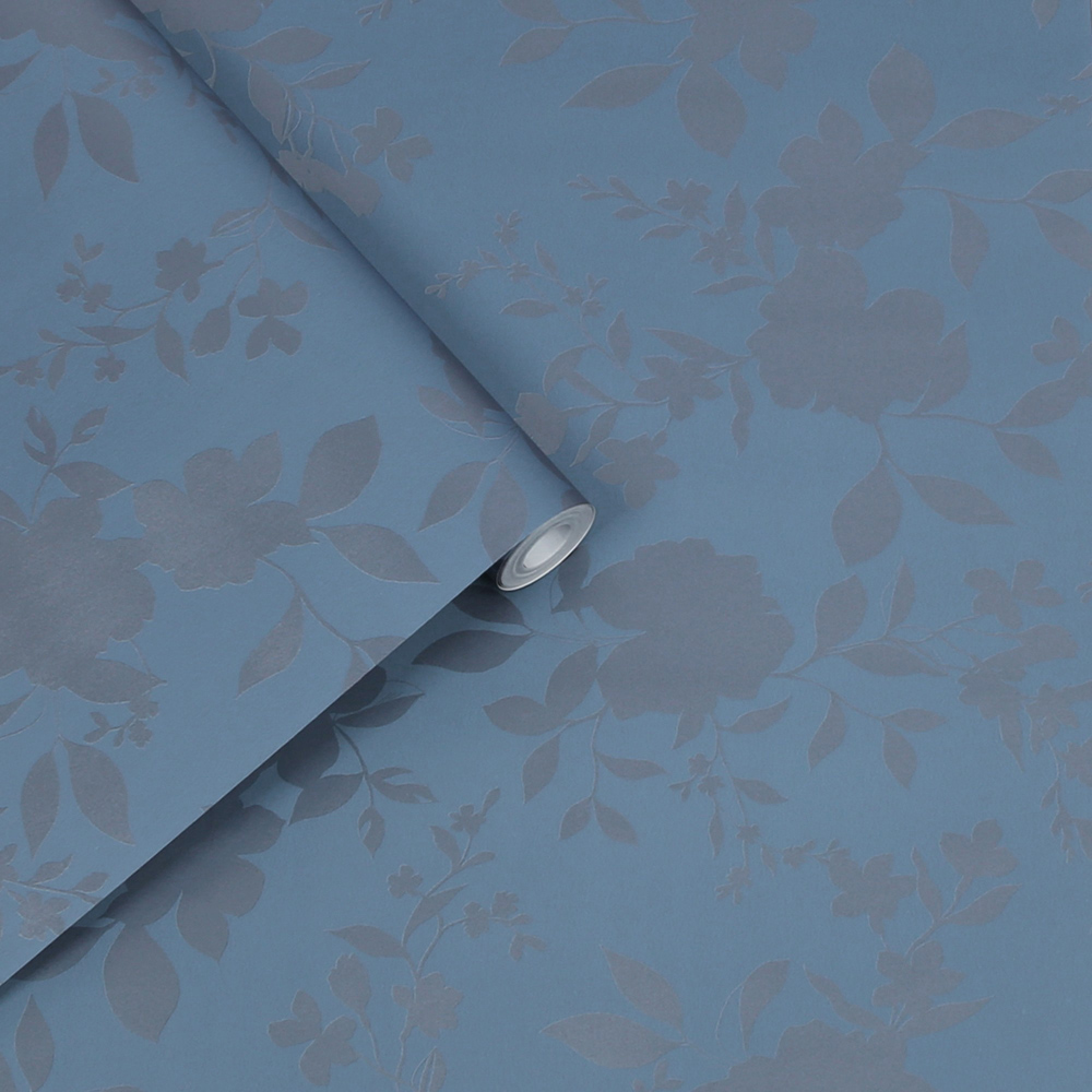 Laura Ashley Westbourne Midnight Blue Wallpaper Image 2