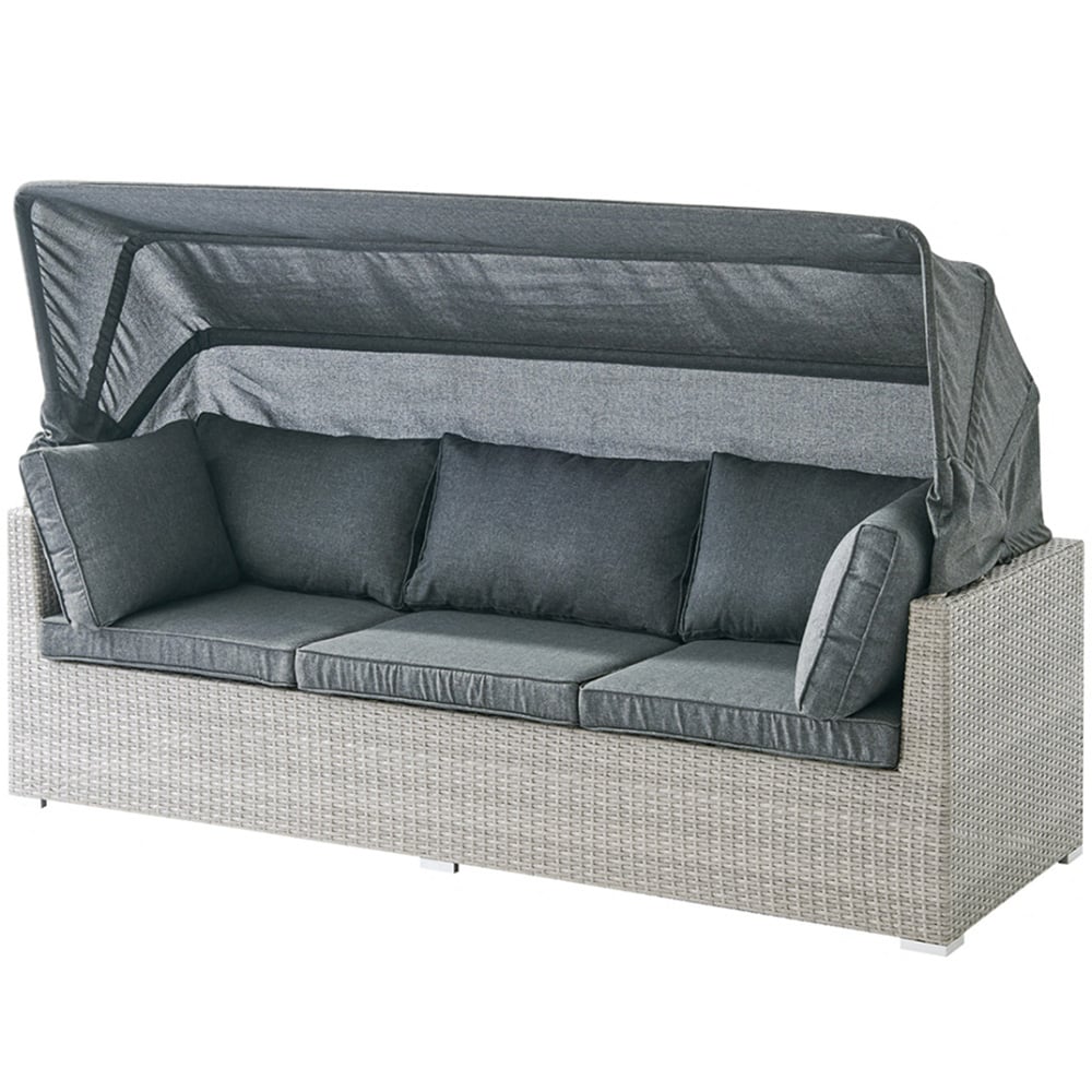 Home Detail Rhodes 5 Seater Grey Rattan Sofa Set with Cover Image 3