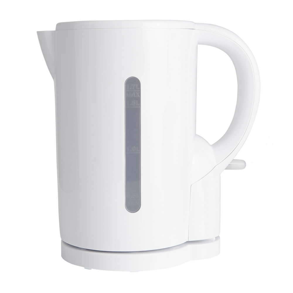 Wilko White Cordless 1.7L Kettle Image 1