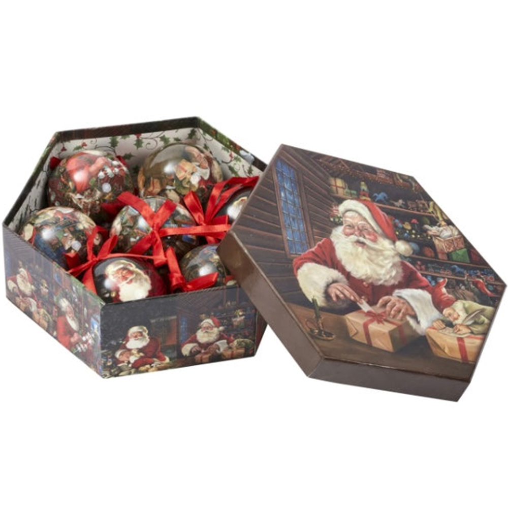 Marco Paul Santas Workshop Vintage Bauble 7 Pack Image 1