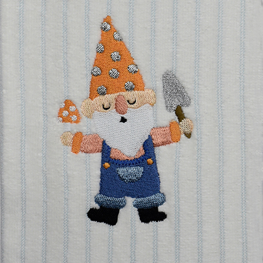 Kitchen Trends 3 Piece Garden Gnome Tea Towel Set Image 4