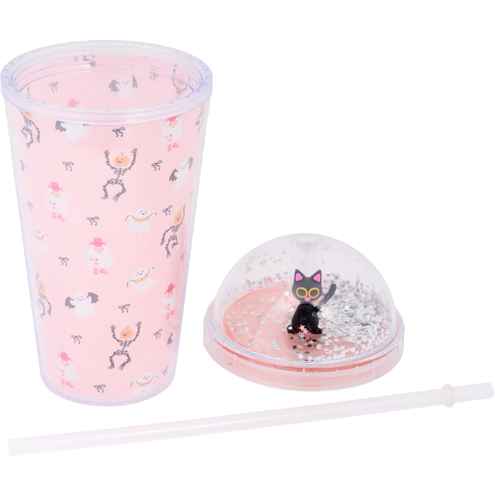 Halloween Figure Tumbler with Straw Image 5