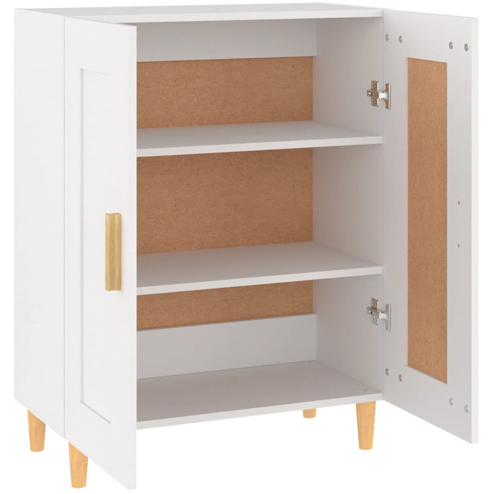 vidaXL 2 Door White Sideboard Image 7