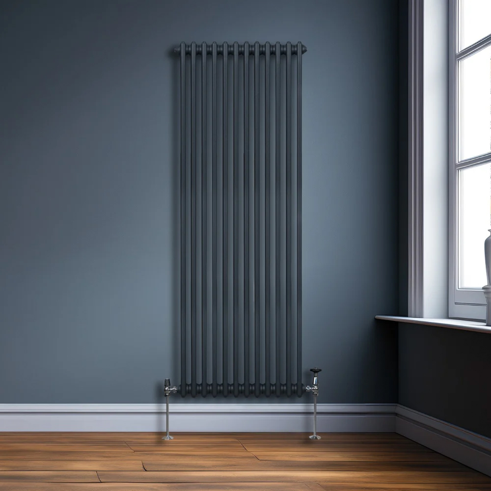 Monster Shop 6360 BTU Anthracite Grey Traditional 2 Column Radiator 1800 x 562mm Image 2