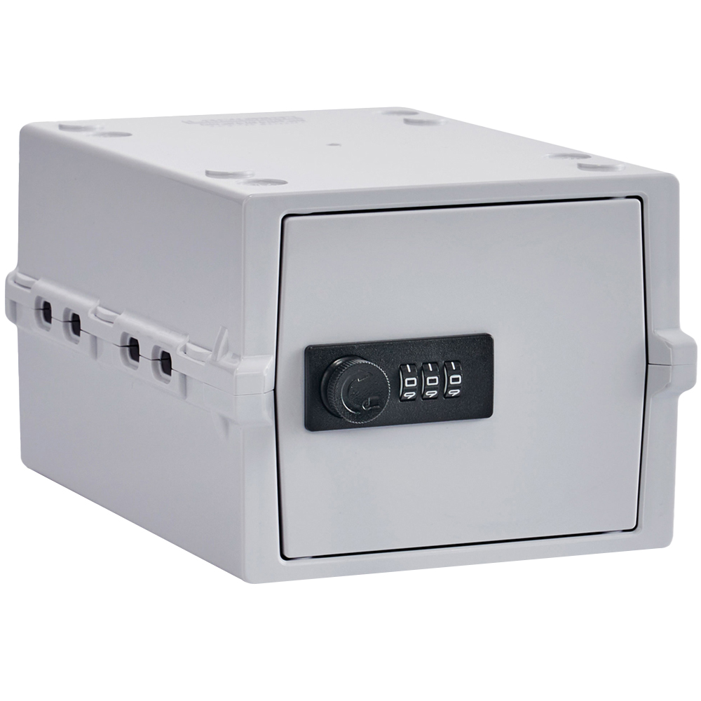 Lockabox 3L Opal White Lockable Mini Storage Box Image 1