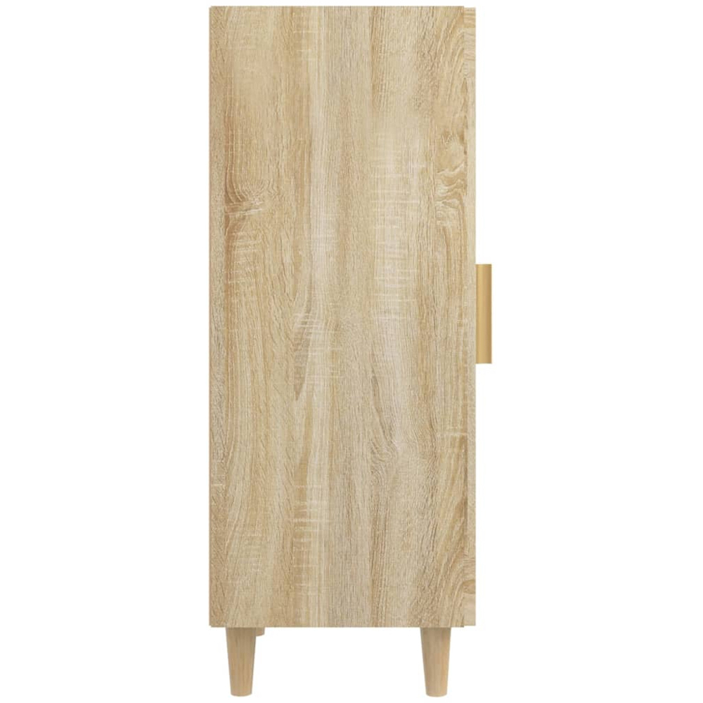 vidaXL Single Glass Door Sonoma Oak Sideboard Image 7