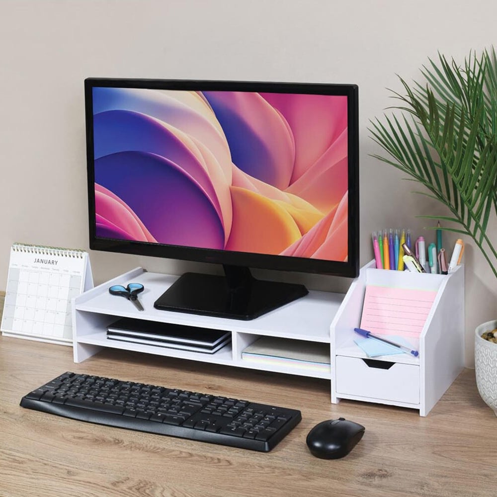 Flatpack Monitor Stand - White Image 6