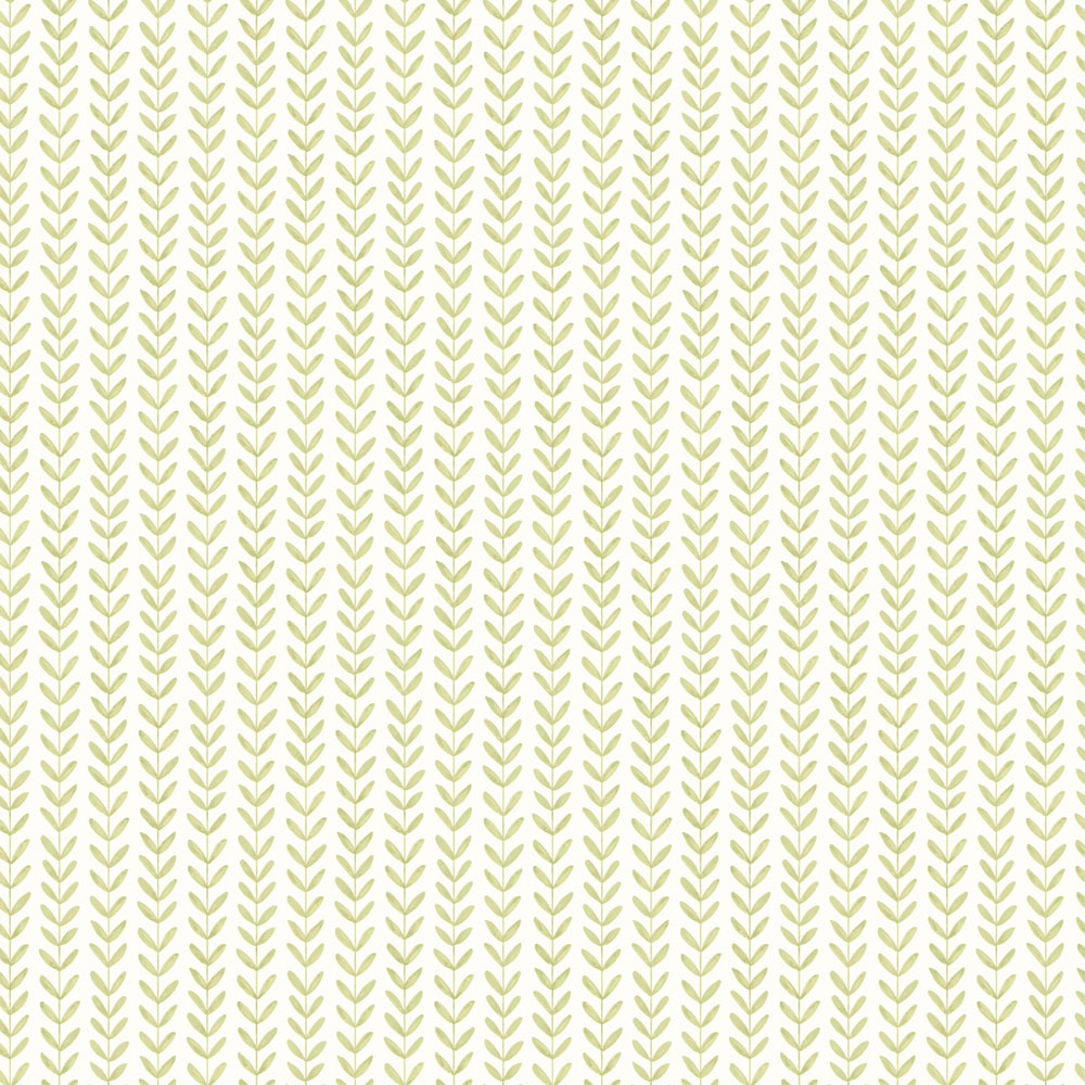 Hoopla Walls Elegance Ditsy Leaf Stripe Apple Wallpaper Image 1