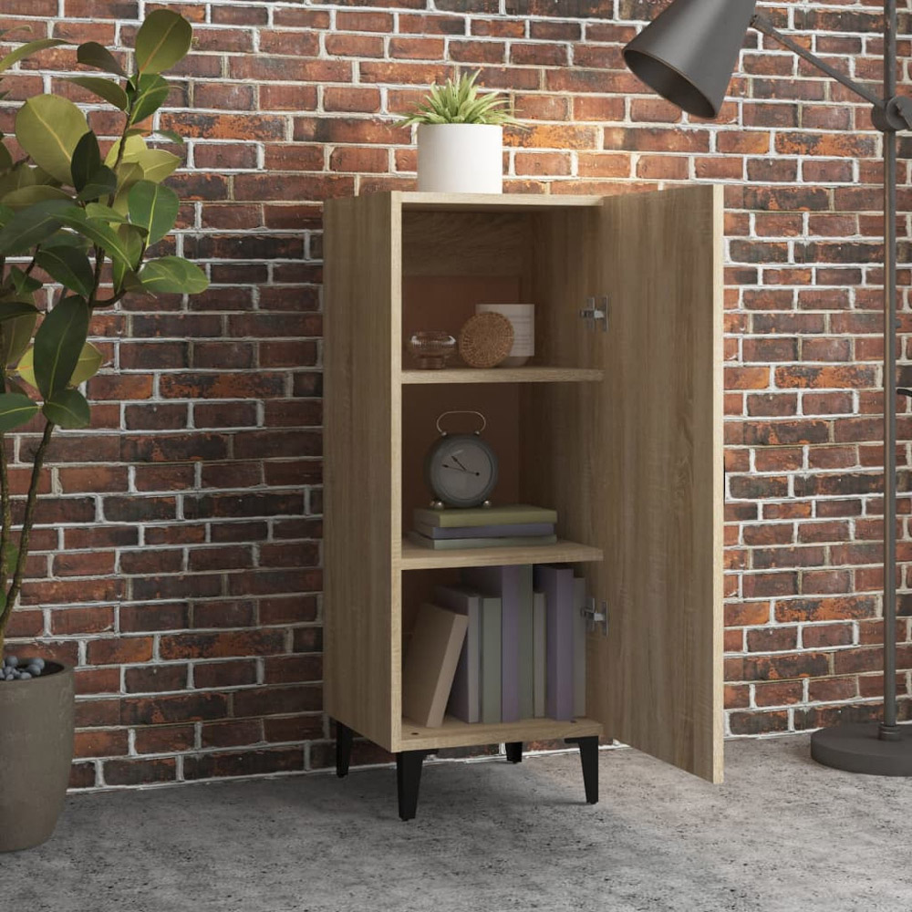 vidaXL Single Door Sonoma Oak Sideboard Image 3