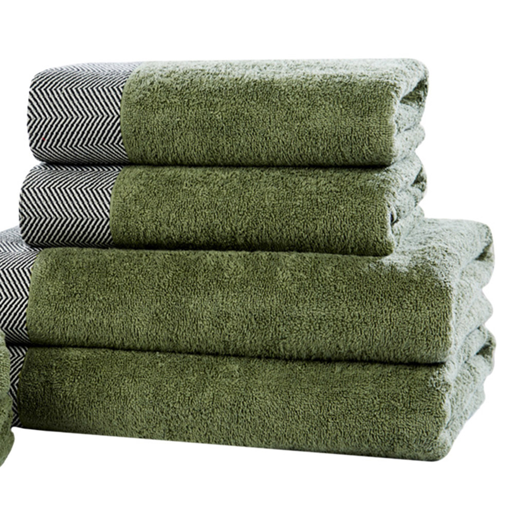 Rapport Home Tidal Green Cotton Hand Towel Image 3