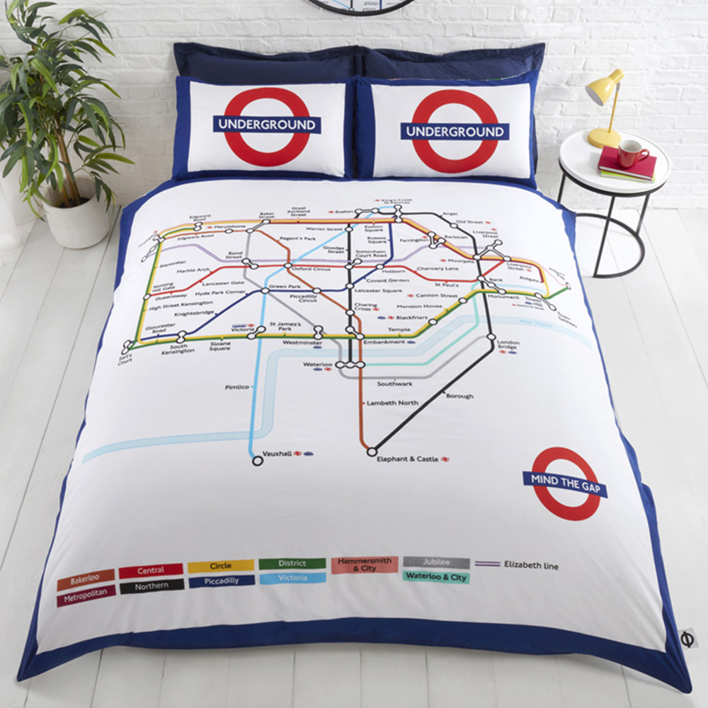 Rapport Home London Underground King Multicolour Duvet Set Image 1