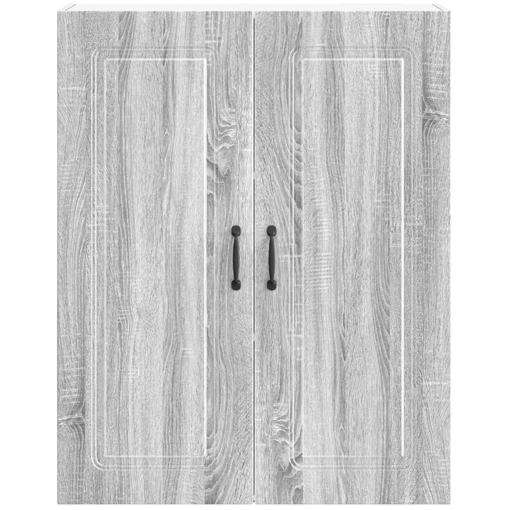 vidaXL 2 Door Concrete Grey Kitchen Wall Cabinet Image 4