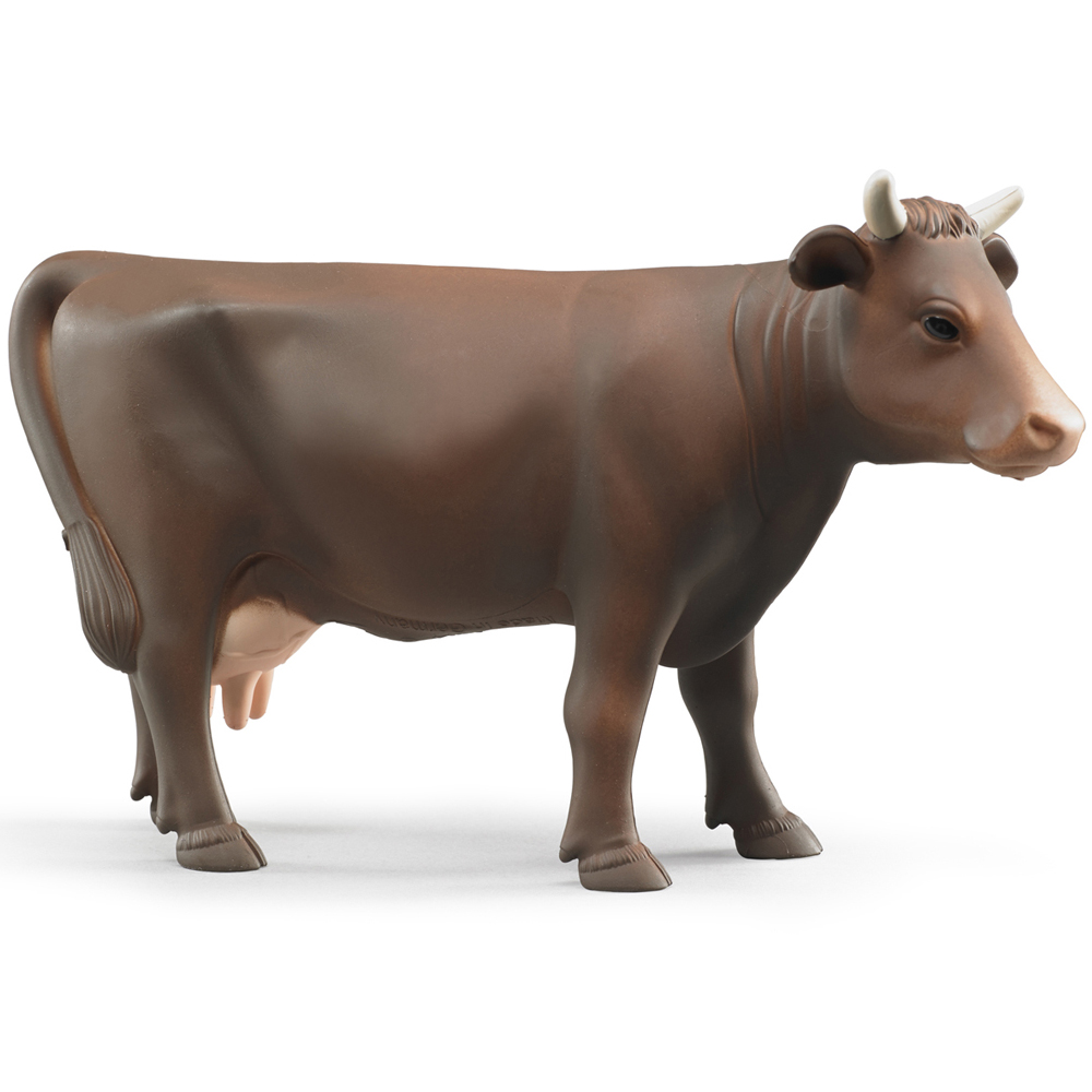Bruder Brown Cow Figure with Right Left and Down 3 Position Head Image 2