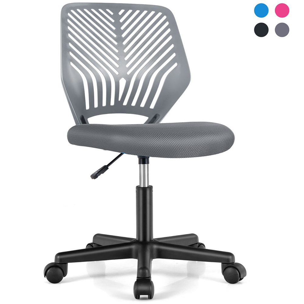 Costway Grey Ergonomic Children Study Chair Image 2