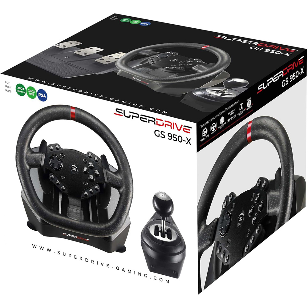 Subsonic Superdrive GS950X Universal Gaming Steering Wheel with Manual Gear Shift Image 2