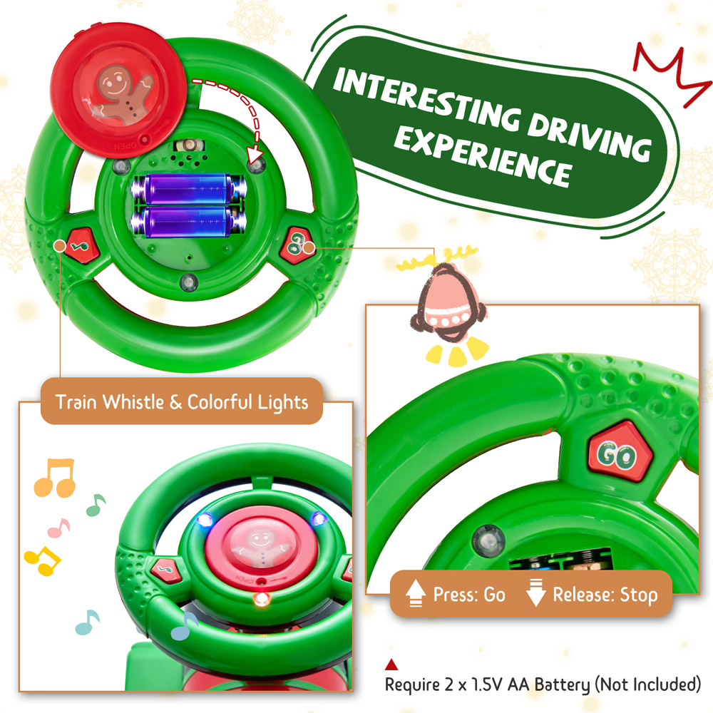 Costway Kids Green Battery Powered Electric Ride On Car 6V Image 6