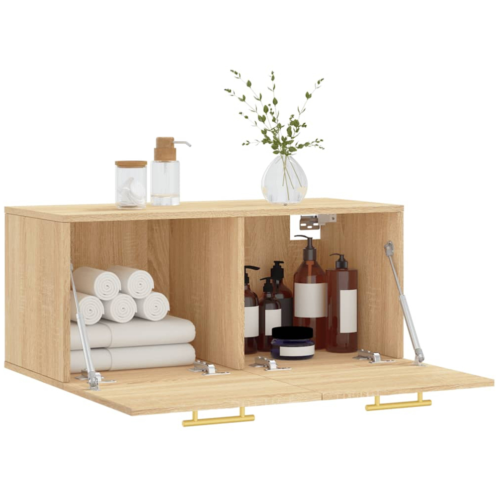 vidaXL 2 Door Sonoma Oak Wall Cabinet Image 4