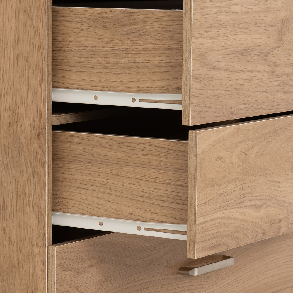 Seconique Dakota 4 Drawer Oak Effect Storage Chest Image 7