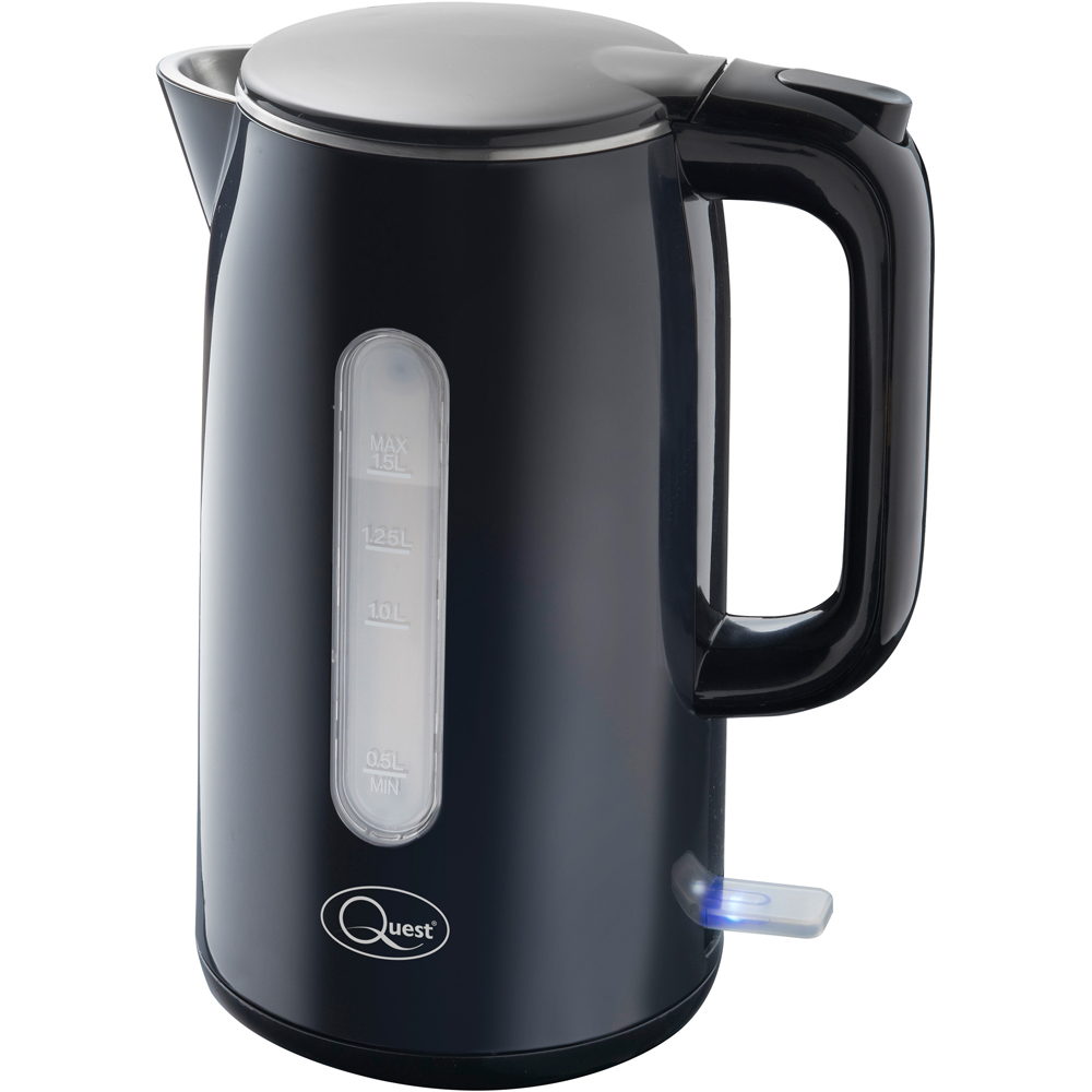 Benross Black 1.5L Fast Boil Stainless Steel Kettle 3000W Image 1