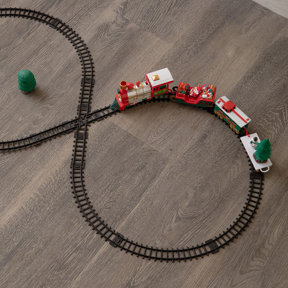 Samuel Alexander Christmas Musical Train Set with Lights and 3 Track Layouts Image 3