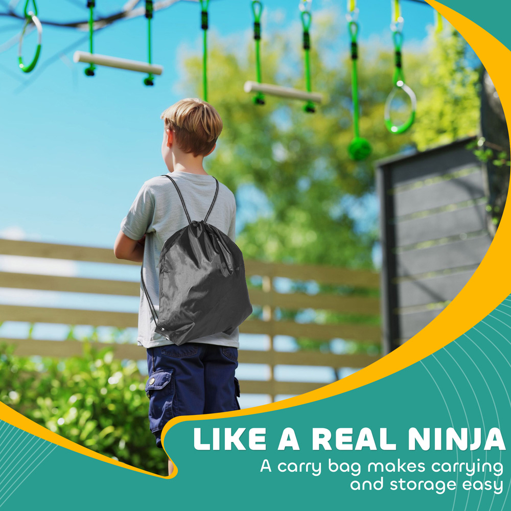 AIYAPLAY 7 Piece Kids Garden Zip Line Kit Image 8