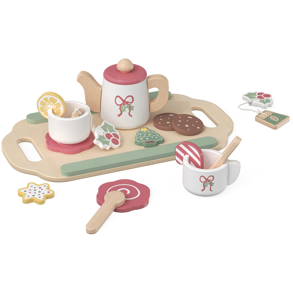 Wooden Christmas Tea Playset Image 1