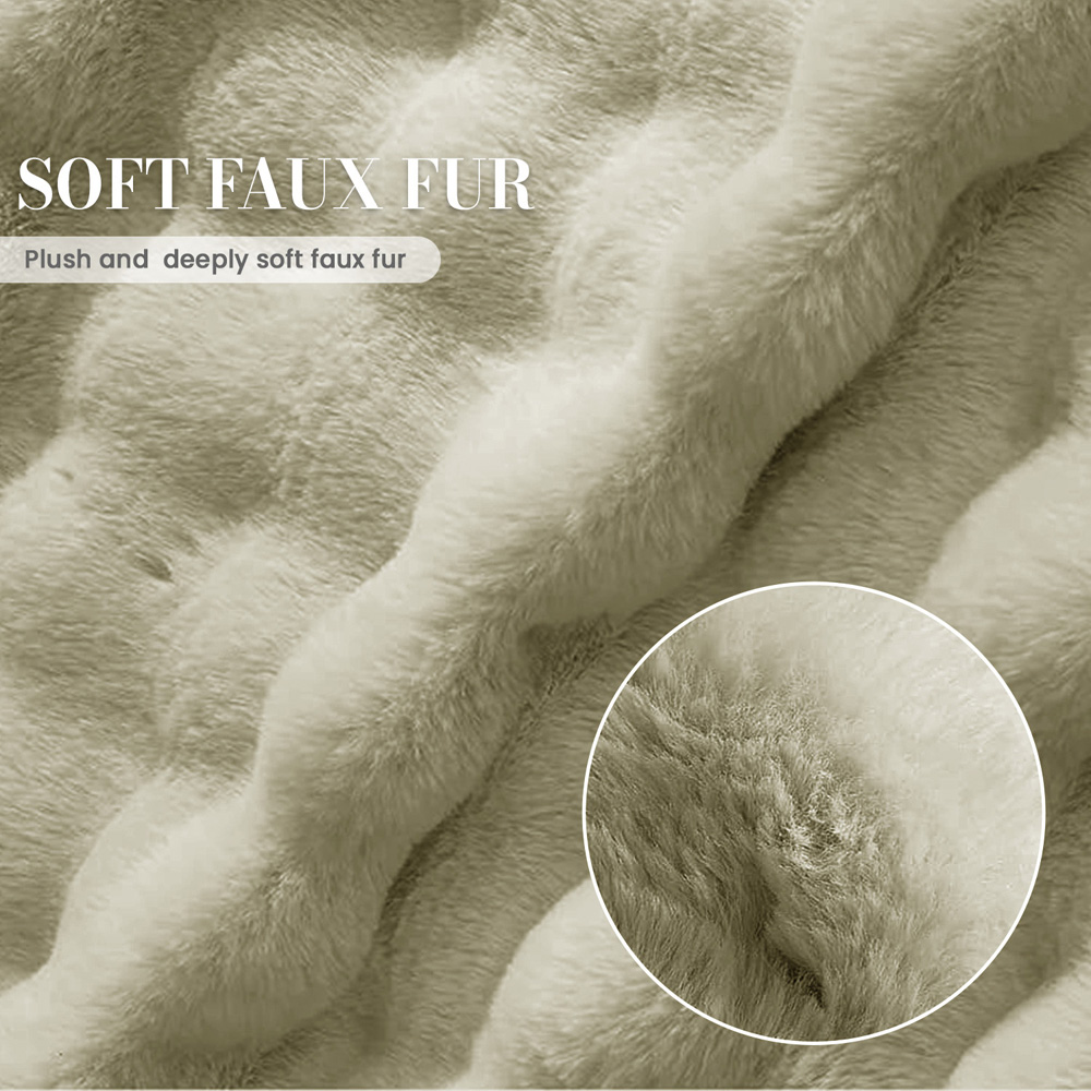 Sweet Dreams Alpine Beige Faux Fur Maternity Pillow 135 x 75cm Image 3