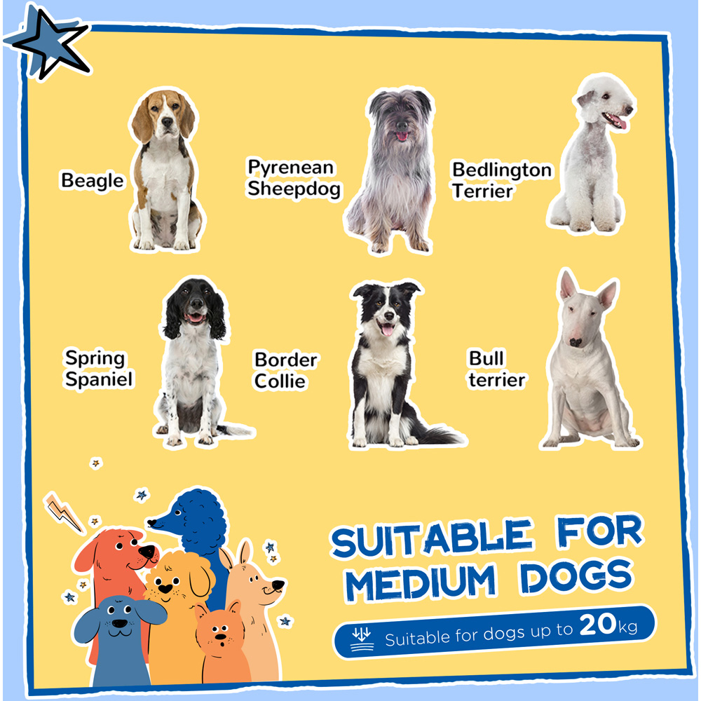PawHut Wooden Yellow Dog Kennel with Removable Floor Image 4