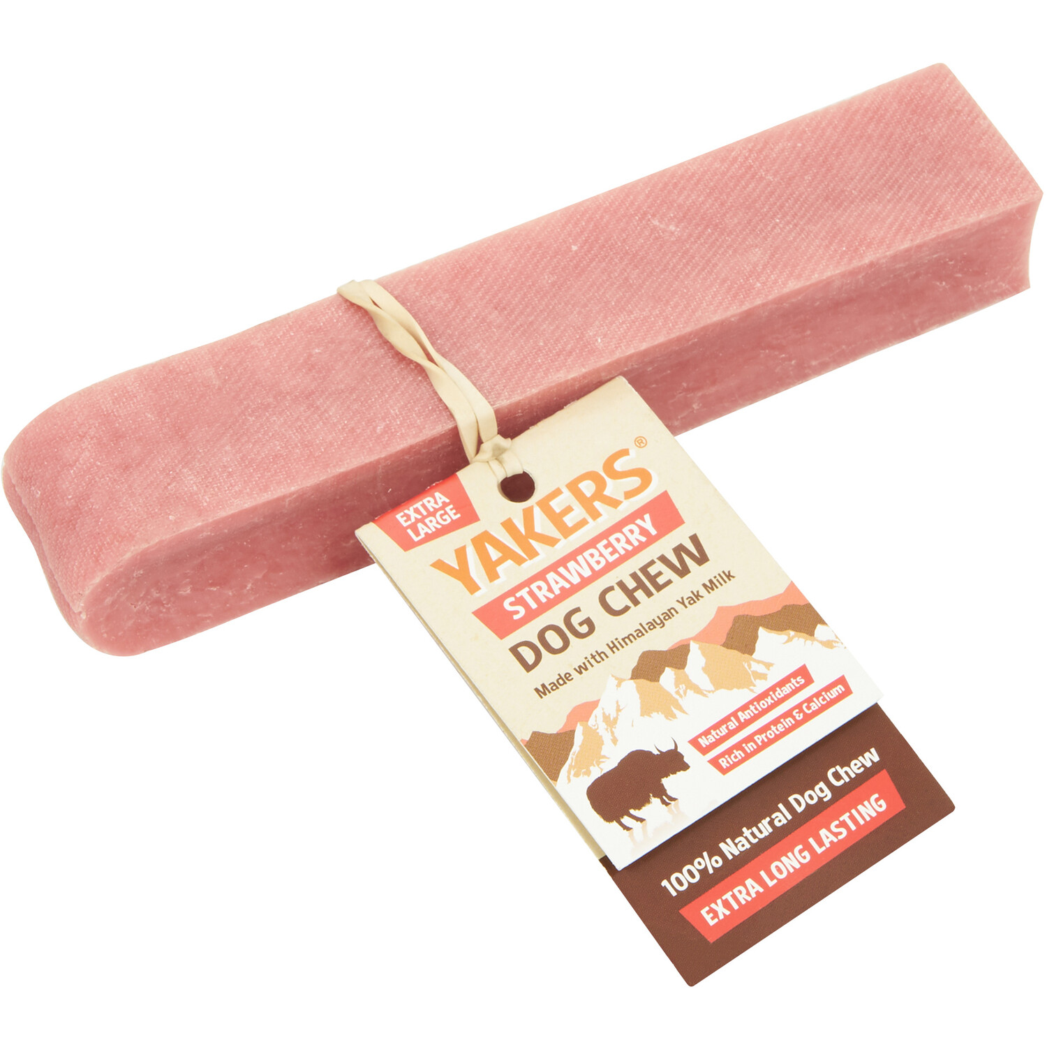 Yakers Dog Chew - XL / Strawberry Image 1
