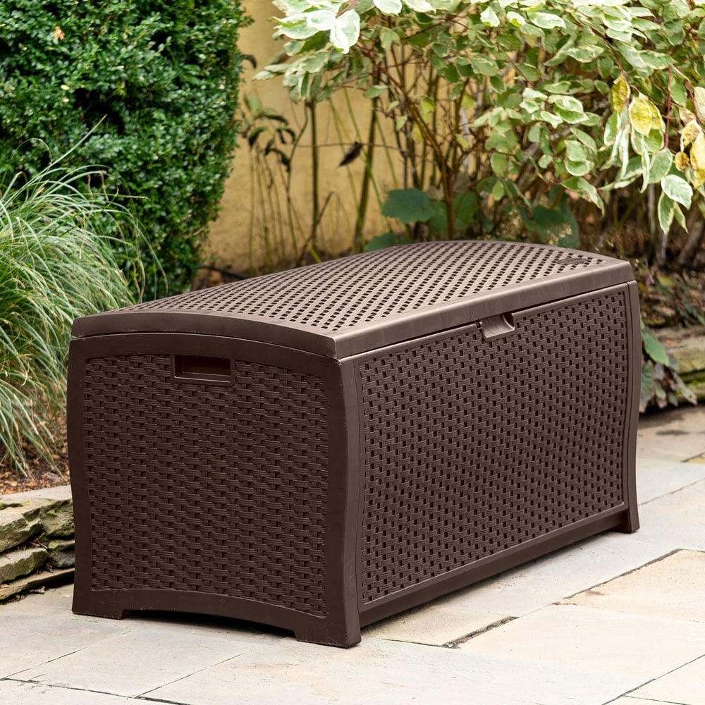 Suncast Missouri 375L Java Brown Storage Box Image 4