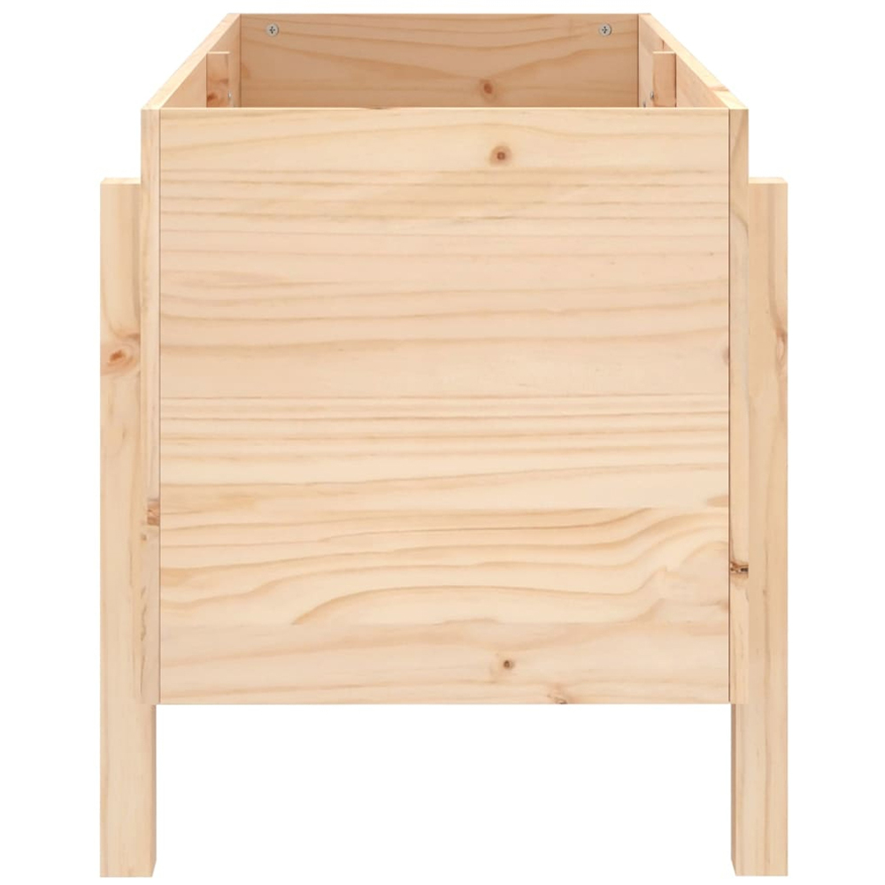 vidaXL Brown Solid Pine Wood Raised Garden Bed 57 x 101 x 50cm Image 3