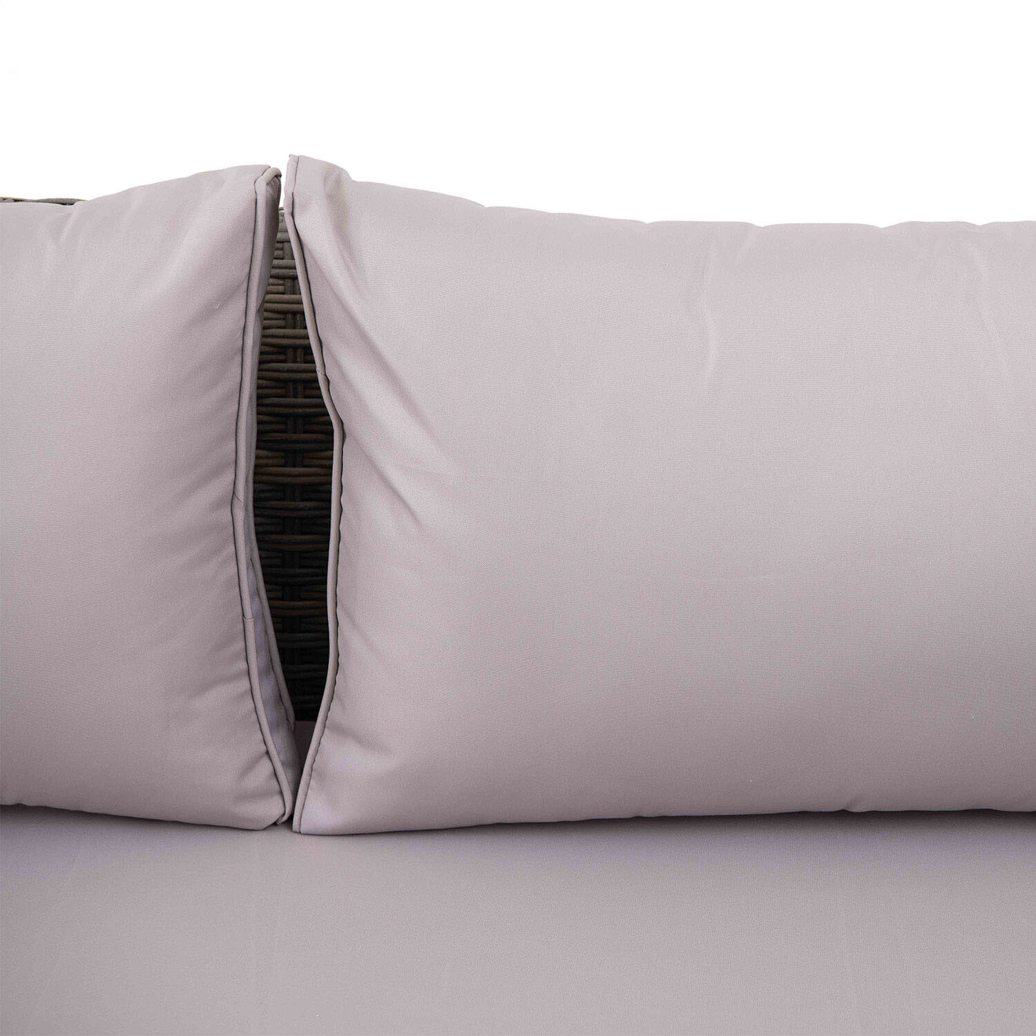 Matara 8 Seater Grey Outdoor Corner Conversation Set Image 9