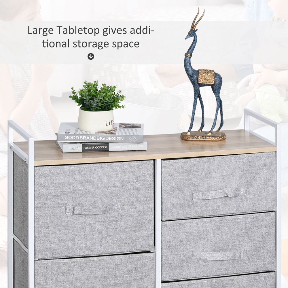 Portland 5 Drawer Grey Chest of Drawers Image 6