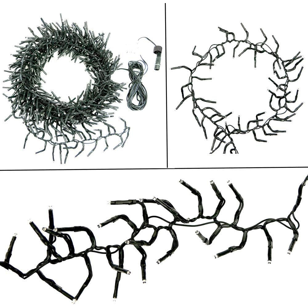 Shatchi 720 Cool White LED Multifunction Green Cable Christmas Cluster Light 10.8m Image 2