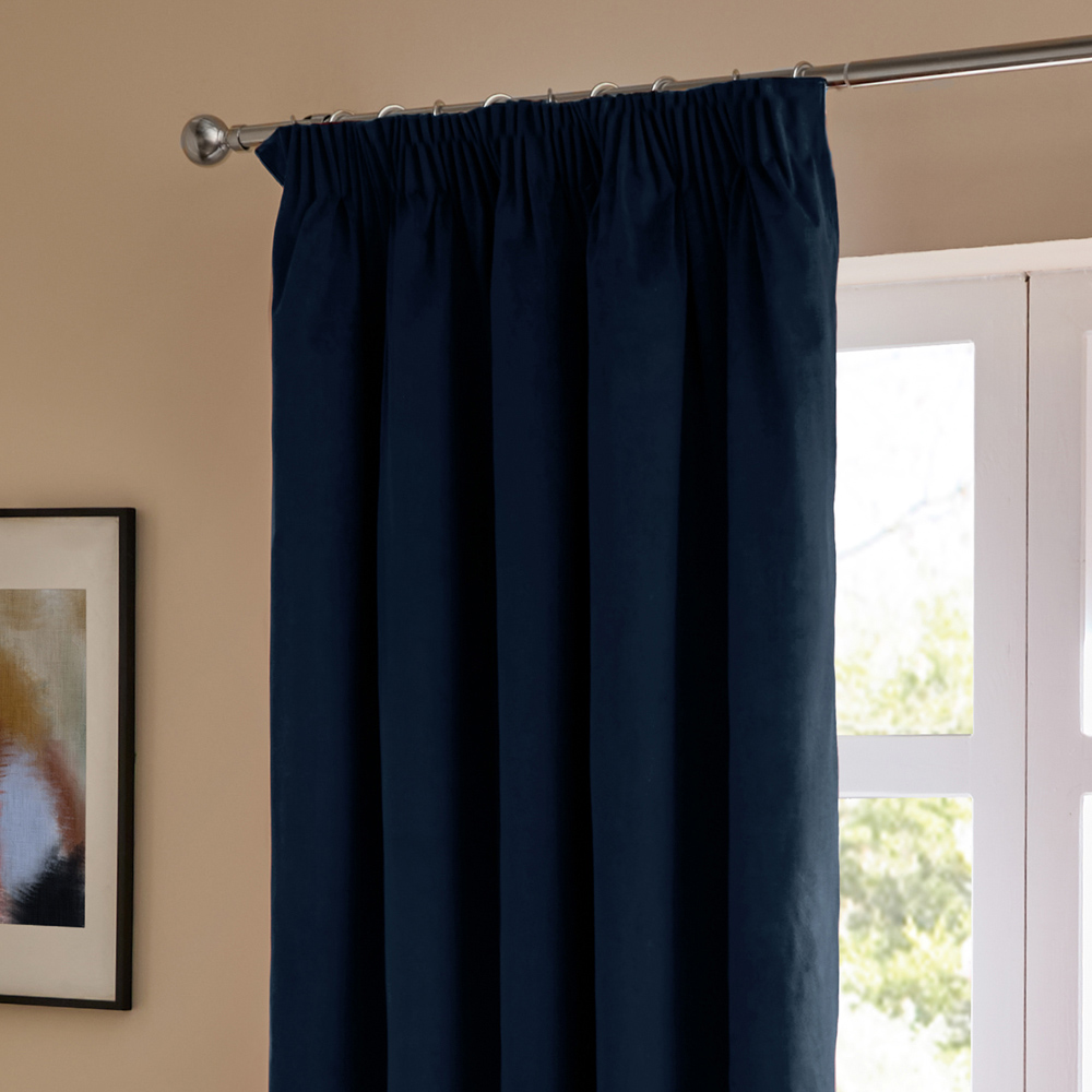 Furn The Ultimate Royal Velvet Fully Lined Pencil Pleat Curtains 229 x 137cm Image 3