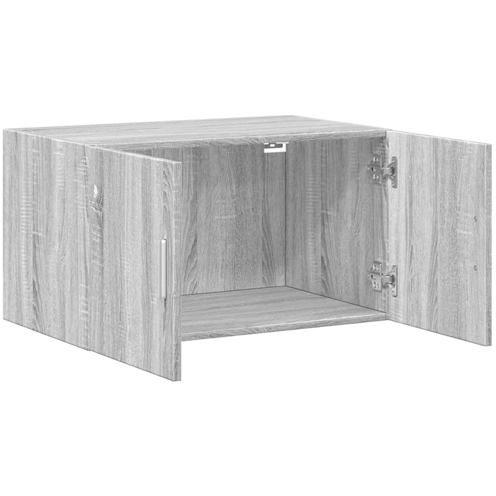 vidaXL 2 Door Grey Sonoma Wooden Wall Cabinet Image 7