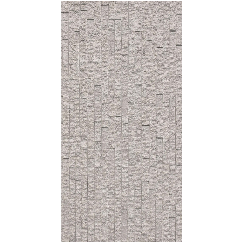 Britwall Jade White Stacked Stone Pattern Hard PU Wall Panel 1200 x 600 x 20mm 2 Pack Image 2