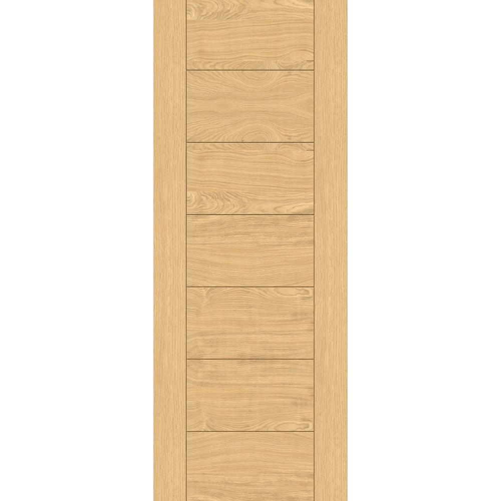 Green & Taylor Oak 7 Panel Prefinished Internal Door 1981 x 610mm Image