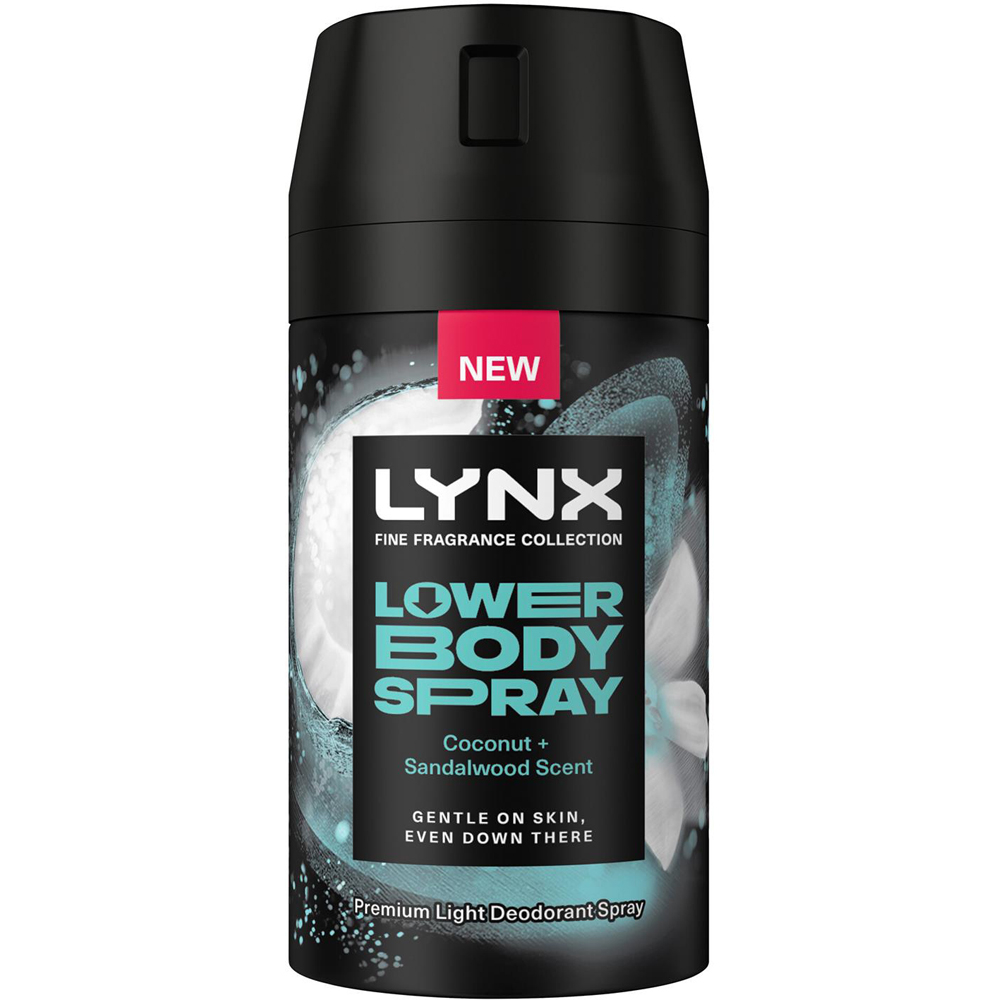 Lynx Fine Fragrance Men's Coconut and Sandalwood 72H Freshness Lower Body Spray 100ml 12 Pack Image 2