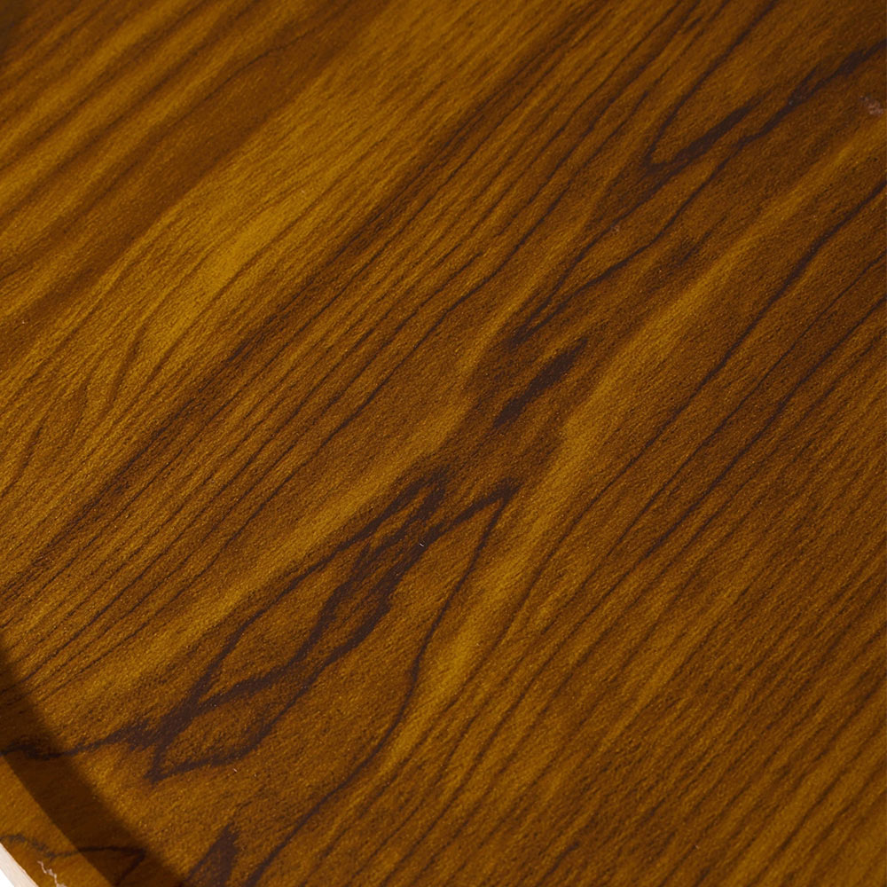 Living and Home Black and Dark Walnut C-Shape Side Table Image 7