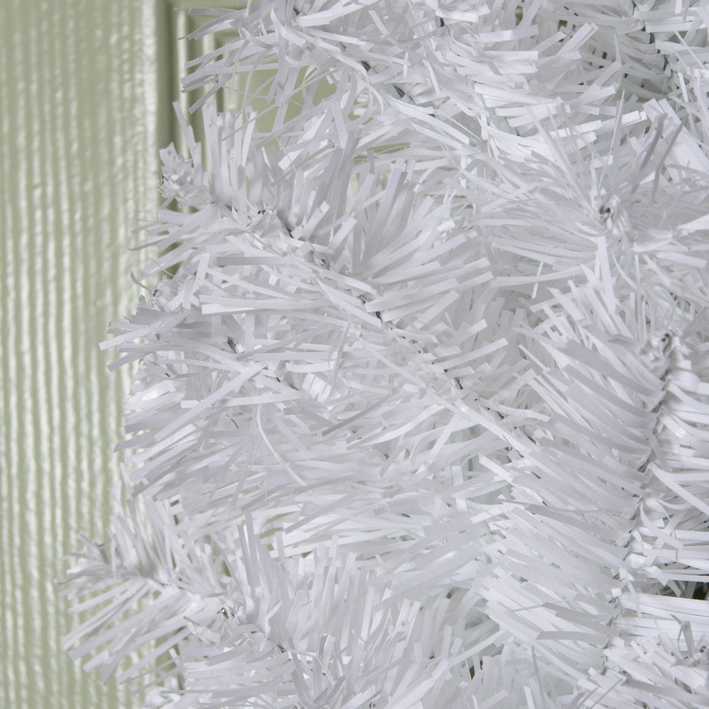 Samuel Alexander Plain White Wreath with PVC Branches 50cm Image 5