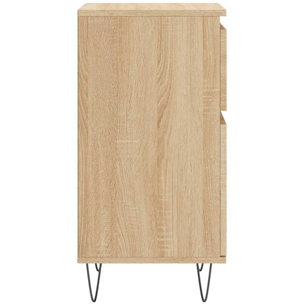 vidaXL Single Door Single Drawer Sonoma Oak Sideboard Image 7