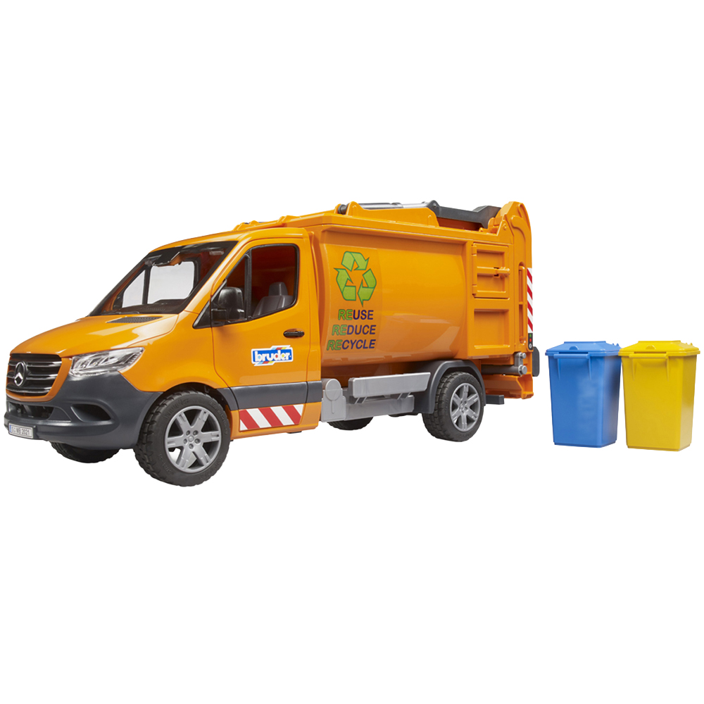 Bruder Kids MB Sprinter Municipal Garbage Truck Playset Model Image 1